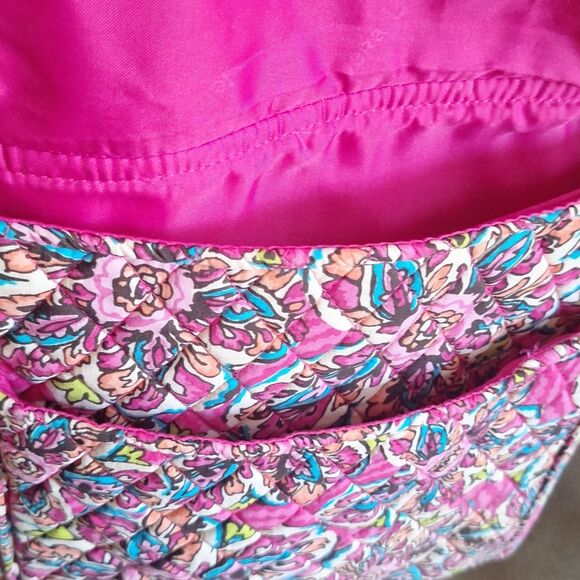 Vera Bradley Pink Floral Messenger Bag And Wallet Set - Picture 8 of 14